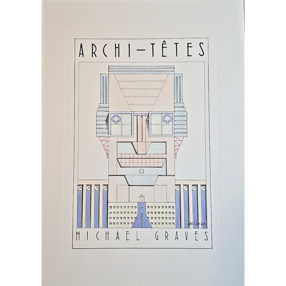Unframed Lithograph "Michael Graves" by Louis Hellman Archi-tetes Series WS9D - Picture 2 of 4